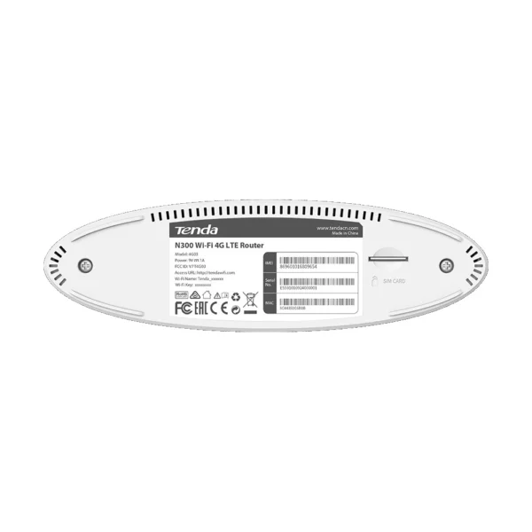 Tenda 4G03 3G/4G LTE N300 Wi-Fi Router - Image 3