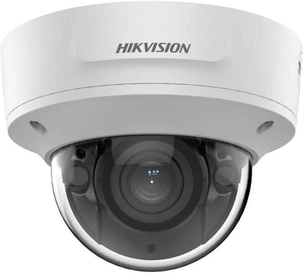 Hikvision 8 MP AcuSense Motorized Varifocal Dome Network Camera, 2.8 to 12mm Motorized Varifocal Lens, Up to 40m IR Range, H.265+, 120 dB true WDR, RJ45 ETH, IP67 / IK10, White | DS-2CD2783G2-IZS
