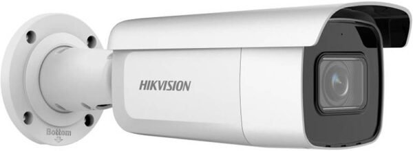 Hikvision 6 MP AcuSense Fixed Bullet Network Camera, 2.8mm Fixed Lens, Up to 60m IR Light Range, H.265+ Compression, 120 dB WDR, Support MicroSD, IP67, White | DS-2CD2T63G2-2I