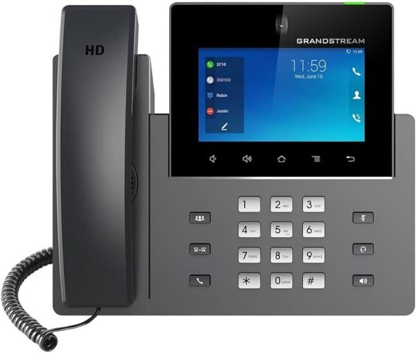 Grandstream GXV3350 Networks IP Video Phone with 5in Color Touch Screen (16 Sip Lines, 802.11n Wi-Fi)