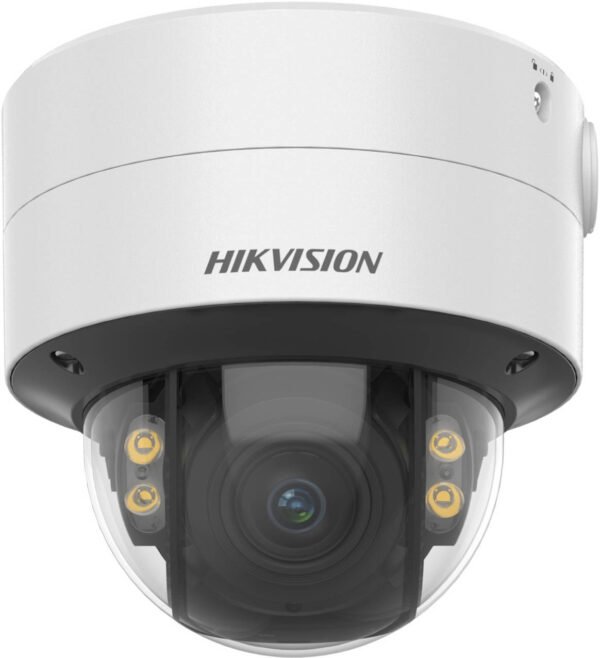 Hikvision 4 MP ColorVu Motorized Varifocal Dome Network Camera, 2.8 to 12mm Motorized Lens, 24/7 Colorful Imaging, H.265+ Comp, Human & Vehicle Targets Focus, IP67, White | DS-2CD2747G2T-LZS-2.8-12mm - Image 2